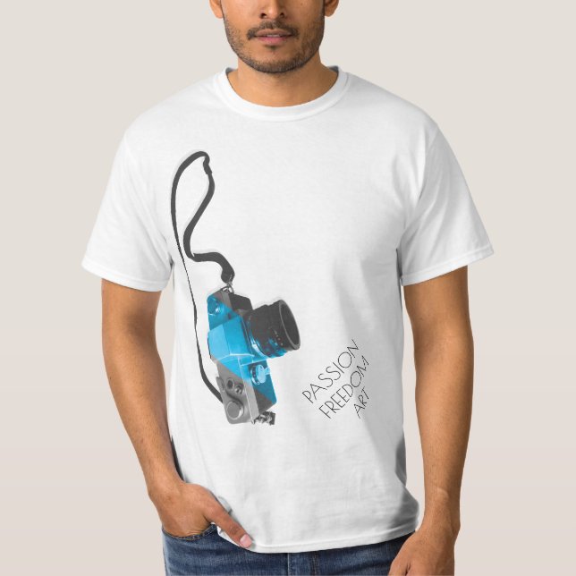 Photography T-Shirt w\ retro photo camera design (Front)