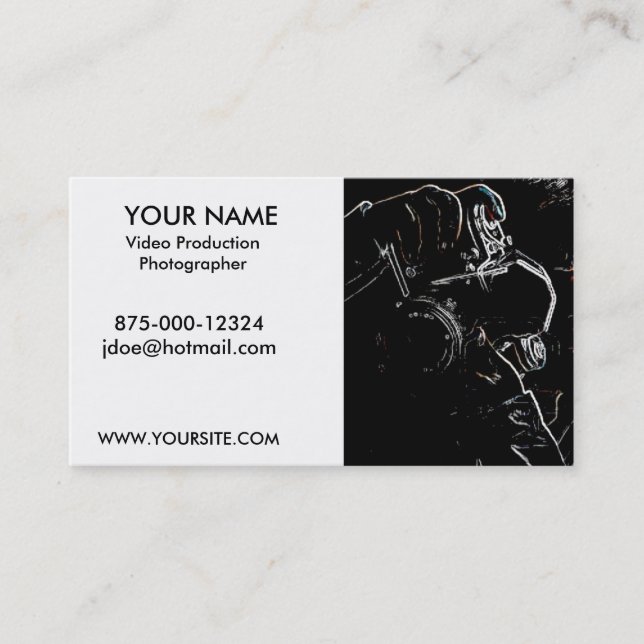 Photography Video Production Business Card (Front)