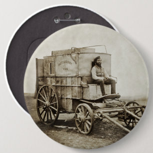 Photography Wagon of Roger Fenton Photo Realism 6 Cm Round Badge
