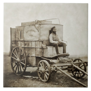 Photography Wagon of Roger Fenton Photo Realism Ceramic Tile