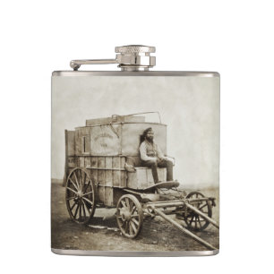 Photography Wagon of Roger Fenton Photo Realism Hip Flask
