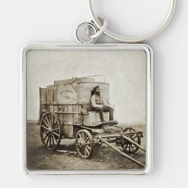 Photography Wagon of Roger Fenton Photo Realism Key Ring (Front)