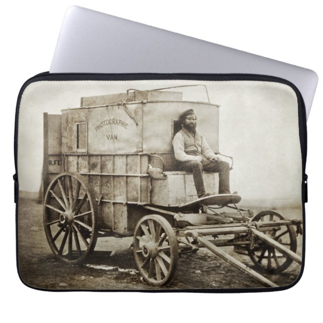 Photography Wagon of Roger Fenton Photo Realism Laptop Sleeve (Front)