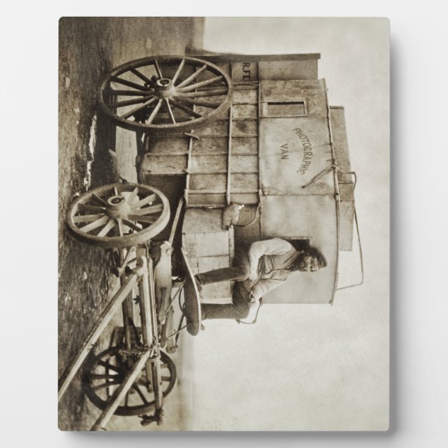 Photography Wagon of Roger Fenton Photo Realism Plaque (Front)
