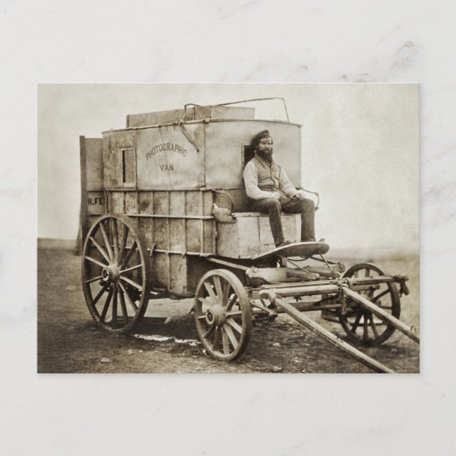 Photography Wagon of Roger Fenton Photo Realism Postcard (Front)