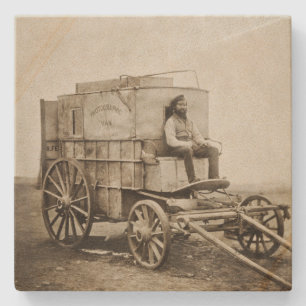 Photography Wagon of Roger Fenton Photo Realism Stone Coaster