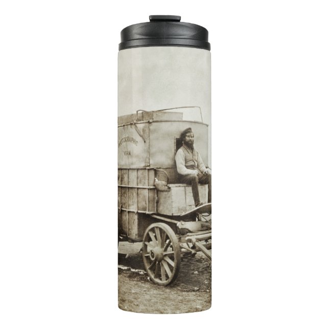 Photography Wagon of Roger Fenton Photo Realism Thermal Tumbler (Front)