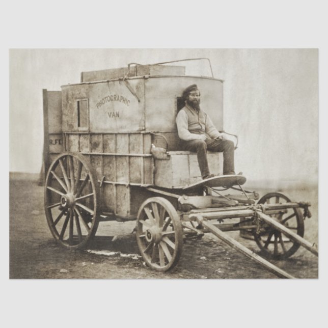 Photography Wagon of Roger Fenton Photo Realism Tissue Paper (Front)