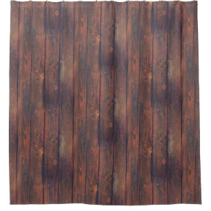 Photography - WOOD BOARDS + your ideas Shower Curtain