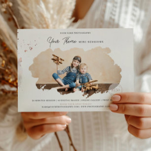 Photography Your Theme Mini Session Marketing Card