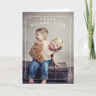 Photokarte der frohe Weihnachten Holiday Card