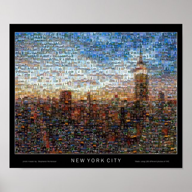 Photomosaic of New York Poster (Front)