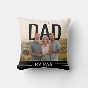 PhotoPop Best Dad By Par Custom Photo Cushion
