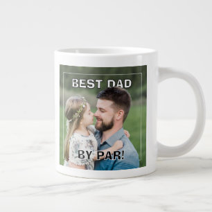PhotoPop Best Dad By Par Custom Year Photo Trends Large Coffee Mug
