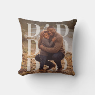 PhotoPop Dad Custom Family Phot Cushion