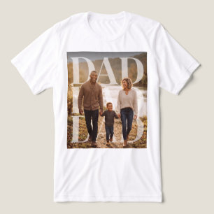 PhotoPop Dad Custom Family Photo Tri-Blend Shirt