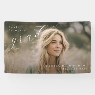 PhotoPop Elegant Script Graduation Photo Banner