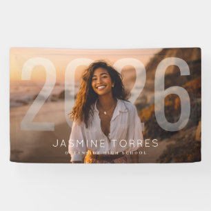 PhotoPop Minimal Year Overlay Graduation Banner