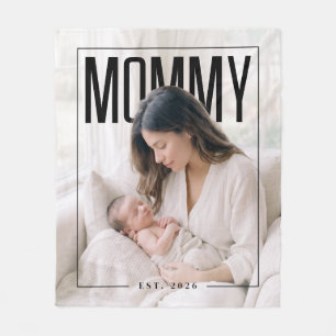 PhotoPop Mummy Est Custom Photo Fleece Blanket