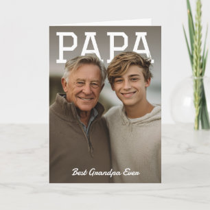 PhotoPop Papa Best Grandpa Ever Photo Card