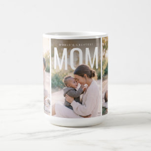PhotoPop Worlds Greatest Mum 3 Photo Custom Coffee Mug
