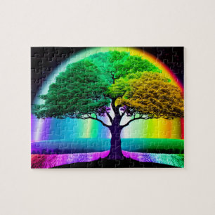  Photorealistic Digital Art of a Tree of Life Jigsaw Puzzle