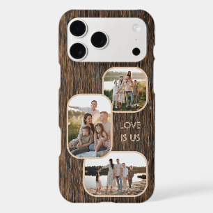 Photos For Mum Dad And Love Heart On Wood Pattern