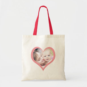 Photos in hearts custom Mother's Tote Bag