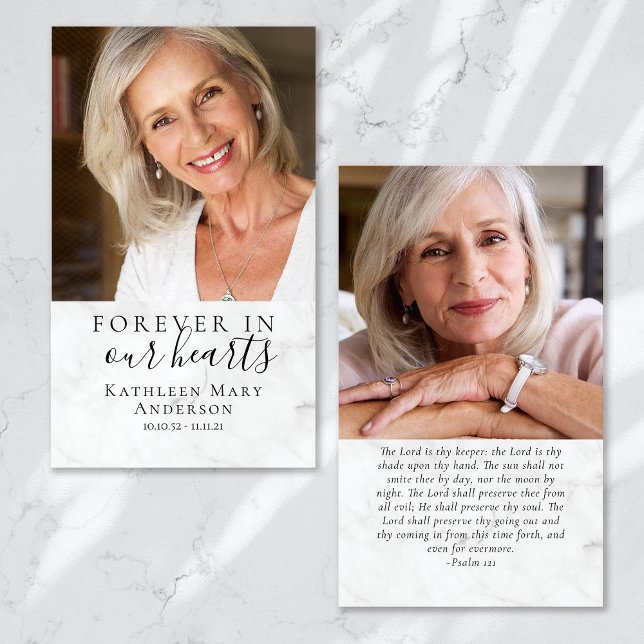 Photos Memorial Funeral Prayer Card (Creator Uploaded)