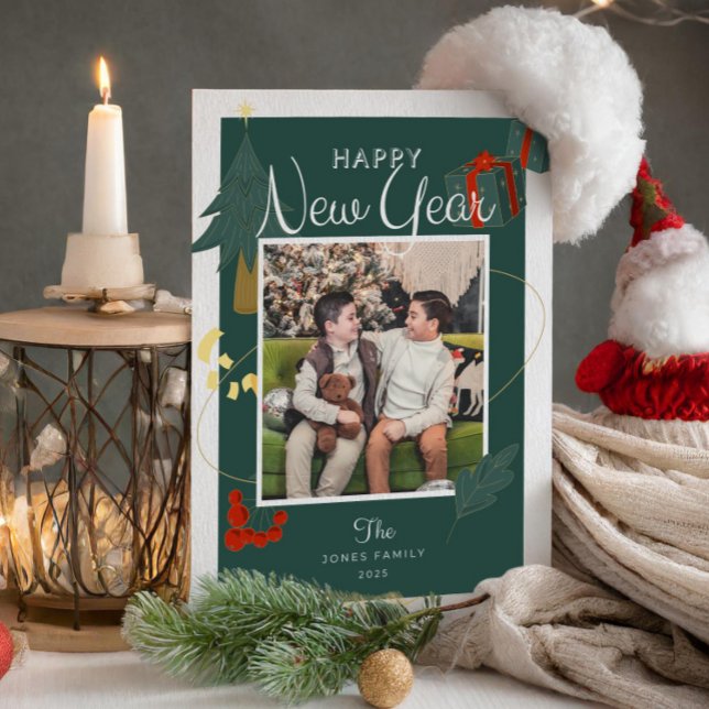 Photos New Year Family Magic Green Red Holiday (Photos New Year Family Magic Green Red Holiday happy new year holiday cards joy to the new year)