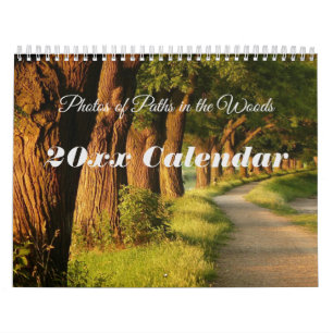 Photos of Paths in the Woods Calendar