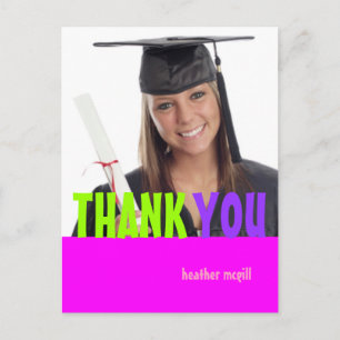 Photos Thank you postcards, 1000s of colours.. Postcard