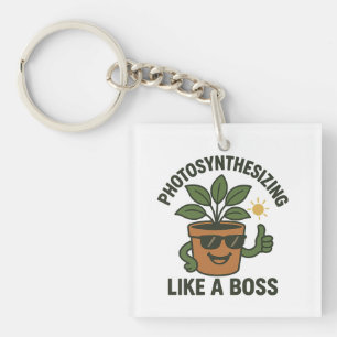 Photosynthesizing Like A Boss Key Ring