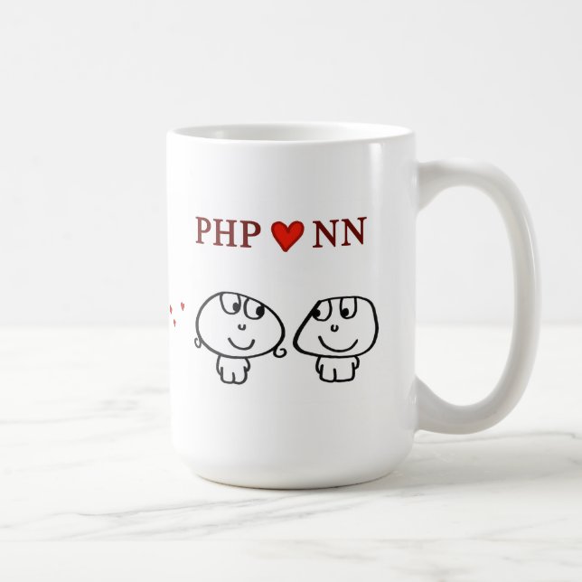 "PHP heart NN" Coffee Mug (Right)