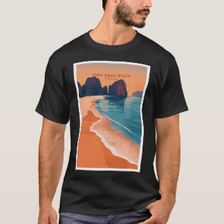Phra Nang Beach Serenity Thailand - Travel Illustr T-Shirt