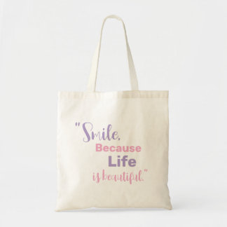 Phrase fabric bag