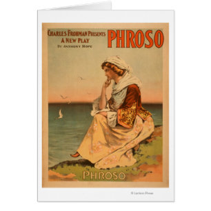 Phroso Woman at Beach Theatrical Poster