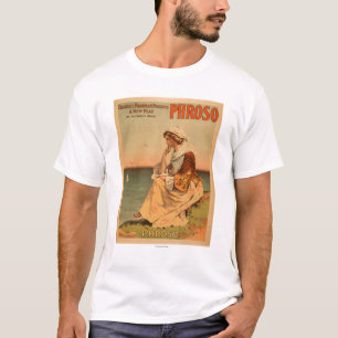 Phroso Woman at Beach Theatrical Poster T-Shirt