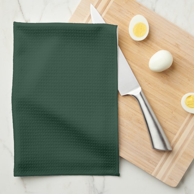 Phthalo Green Tea Towel (Quarter Fold)