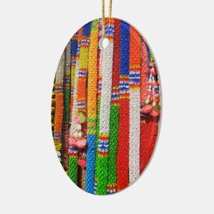 Phuang Maalai - Thai Floral Garland Ceramic Ornament