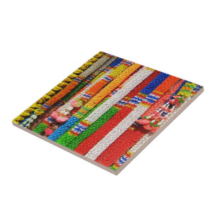 Phuang Maalai - Thai Floral Garland Ceramic Tile