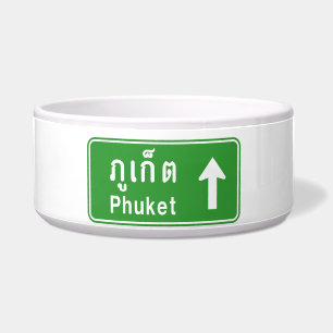 Phuket Ahead ⚠ Thai Highway Traffic Sign ⚠