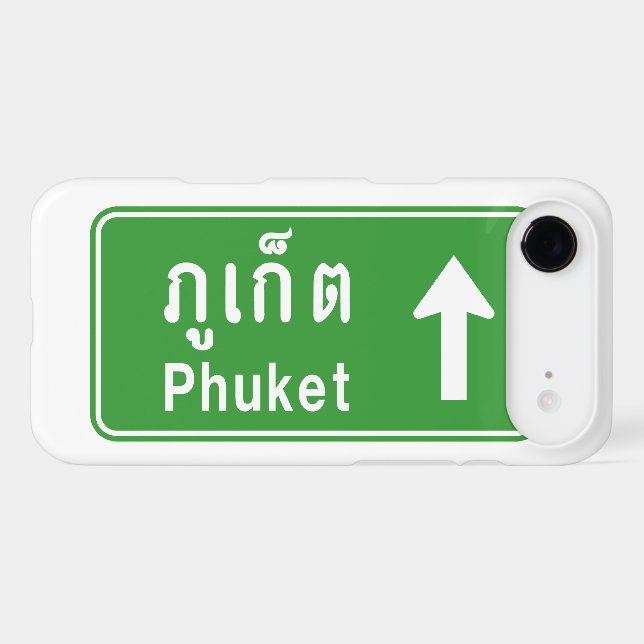 Phuket Ahead ⚠ Thai Highway Traffic Sign ⚠ (Back (Horizontal))