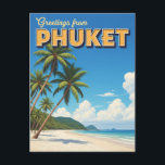Phuket Patong Beach Thailand Travel Postcard<br><div class="desc">Phuket is Thailand’s largest island and one of Southeast Asia’s most popular travel destinations, famed for its tropical beaches, luxury resorts, and lively culture. The island sits off Thailand’s southwest coast in the Andaman Sea and is connected to the mainland by bridge. Its natural beauty — from lush hills and...</div>