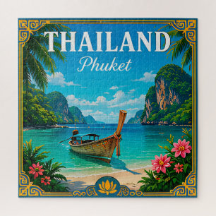 🌴 Phuket Thailand Beach Memory From Island Trip Jigsaw Puzzle