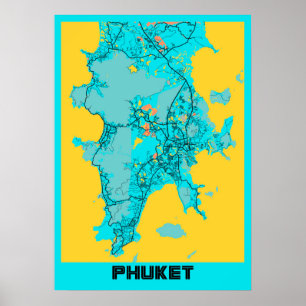 Phuket - Thailand Gloria City Map Poster