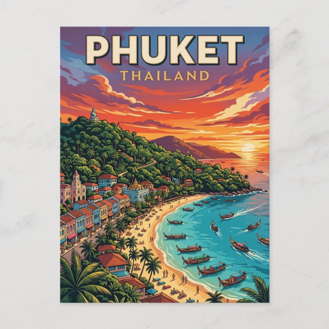 Phuket Thailand Postcard (Front)