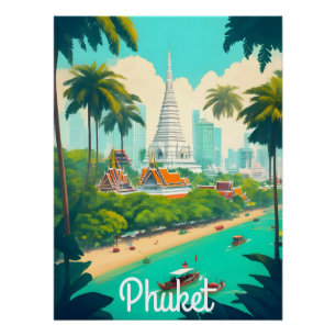 Phuket Thailand Travel Poster