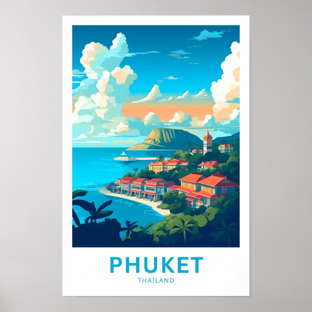 Phuket Thailand Travel Print (Front)