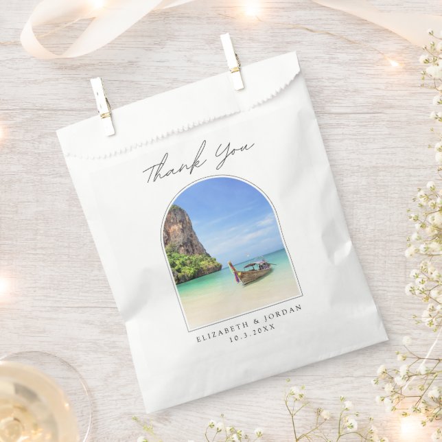 Phuket Wedding Favour Thailand Thank You Bag (Clipped)